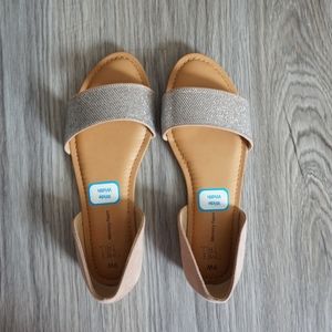 Time and Tru Sparkly D'Orsay Sandals